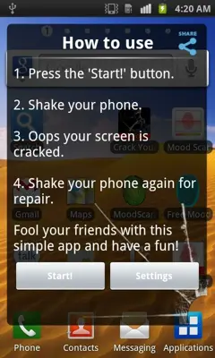 Crack Your Screen android App screenshot 1